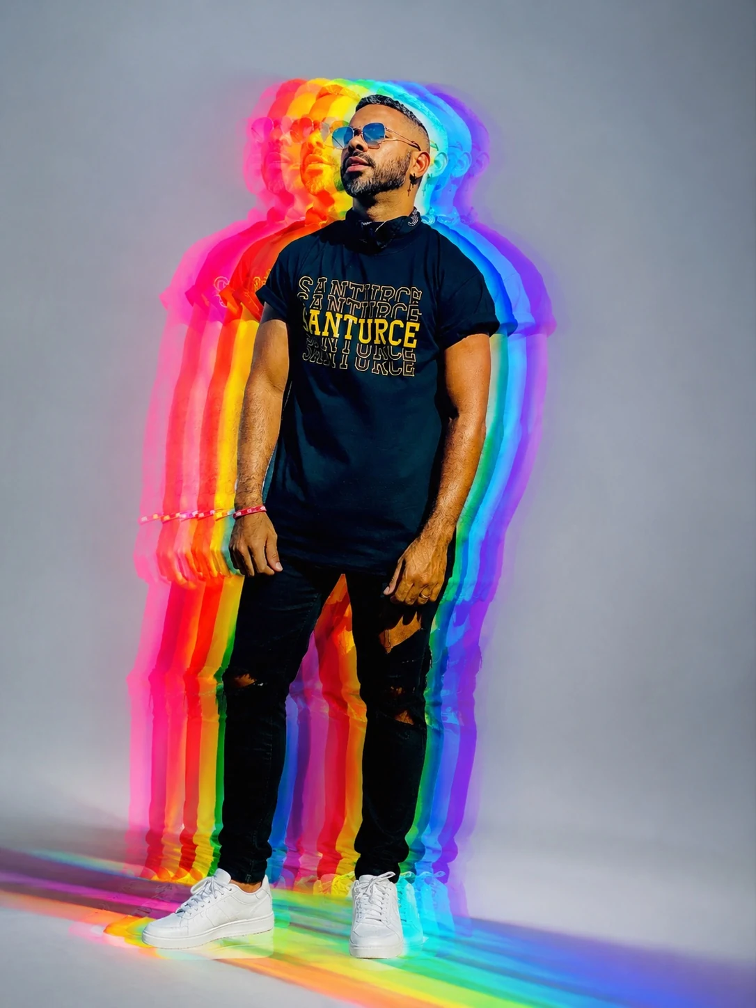 GXP rainbow motion full body portrait