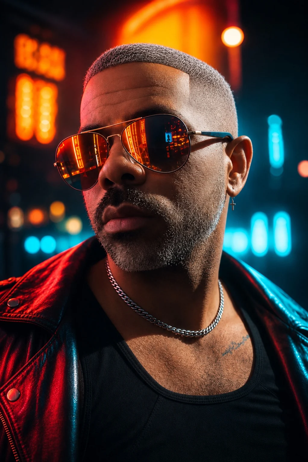 GXP neon city portrait